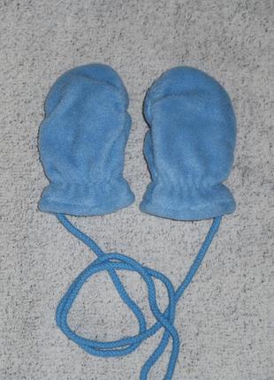 Флісові рукавиці на 1,5-2 роки