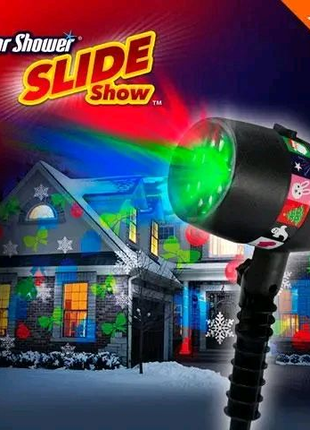Лазерный Новогодний Проектор для дома и квартиры Star Shower Slid