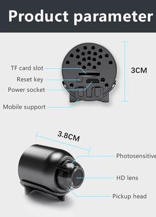 Беспроводная мини-камера видеонаблюдения с Wi-Fi, 1080P