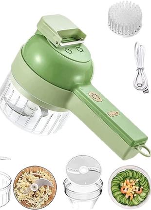 Ручная электрическая овощерезка 4в1 FOOD CHOPPER / Универсальн...