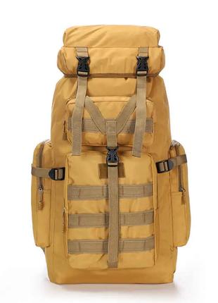 Тактично рюкзак із капюшоном на 70 літрів XS1725-2, койот/Вели...
