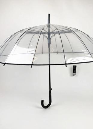 Прозрачный зонт. трость 16спиц