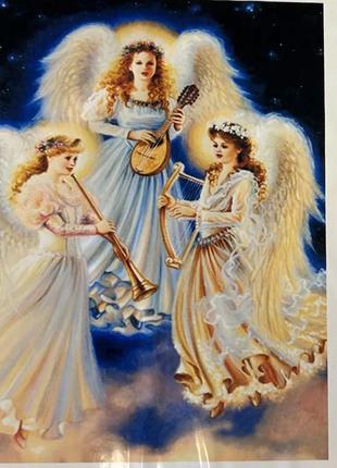 Набор алмазной мозаики "три ангела" размер 40*50 см