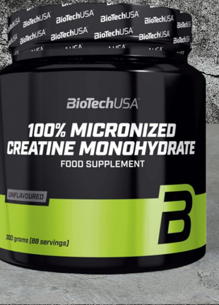 Креатин
BioTech

100% Creatine Monohydrate
300 g, unflavored