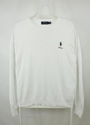 Белоснежный свитшот кофта polo ralph lauren white sweatshirt
