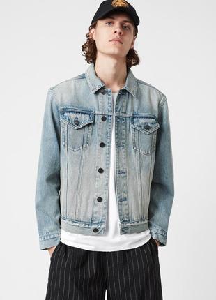 Allsaints куртка оригинал новая голубая s джинс