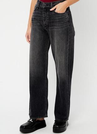 Rag &amp; bone джинсы новые оригинал черные прямые 34 xs 38 s m