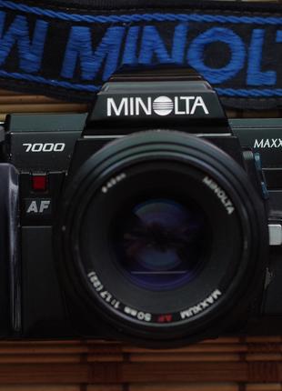 Фотоаппарат MINOLTA 7000 maxxum + minolta maxxum AF 50 mm 1.7 ...