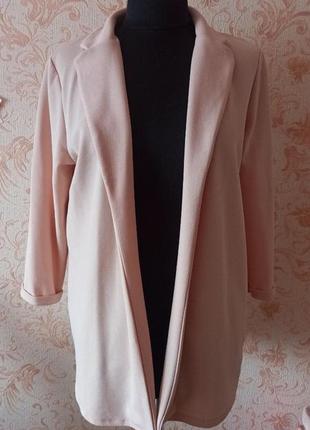 Пиджак жакет пудрового цвета размер 48-50