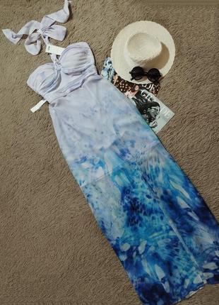 Шикарное длинное платье с разрезом/платье/сарафан