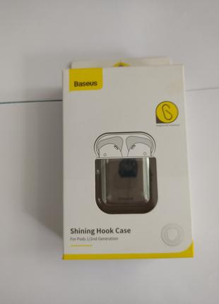 Чехол для Наушников блестящий Baseus Shining Hook Case для Airpod