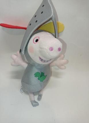 Мягкая озвученная игрушка джордж рыцарь свинка пеппа peppa pig