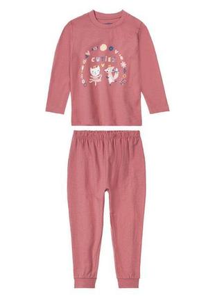 Пижама для девочки размер 110-116 на 4-6 года lupilu.