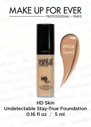 Тональная основа make up for ever ultra hd skin undetectable s...