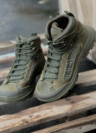 Тактические военные ботинки хаки оливковые зеленые демисезон