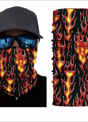 Мото бафф Wall of fire. Качественная маска на лицо