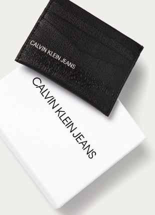 Картхолдер чоловічий шкіряний Calvin Klein