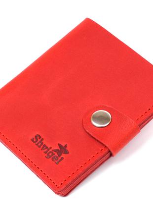 Женское матовое небольшое портмоне Shvigel 16476 Красный