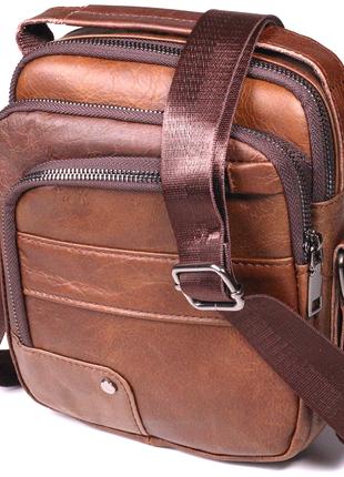 Удобная мужская сумка через плечо из натуральной кожи Vintage ...