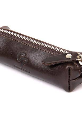 Шкіряна універсальна ключниця GRANDE PELLE 11339 Коричневий