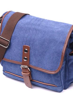 Интересная горизонтальная мужская сумка из текстиля 21250 Vint...