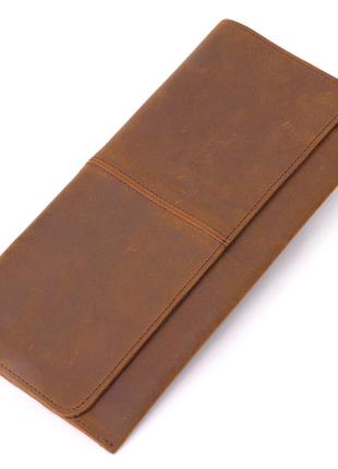 Тонкий мужской бумажник из натуральной винтажной кожи 21296 Vi...
