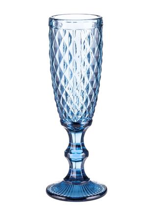 Набір келихів для шампанського A-PLUS 150 мл 6 шт Blue