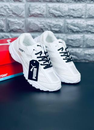 Кросівки чоловічі Puma, білі бігові кросівки Пума Новинка!