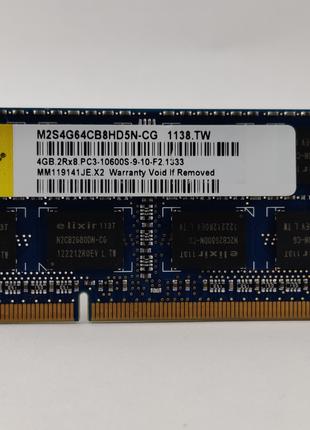 Оперативная память для ноутбука SODIMM Elixir DDR3 4Gb 1333MHz...