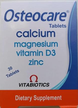 Osteocare Vitabiotics Кальций, Магний, Витамин Д3, Цинк