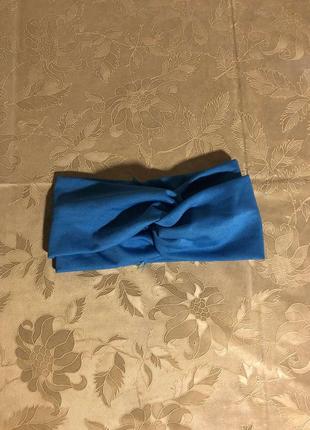 Летний повязка на голову синего цвета