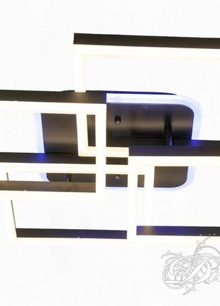 Чорна стельова світлодіодна люстра з діммером MX11050/4A BK LE...