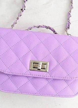 Маленькая женская сумка клатч фиолетовый
