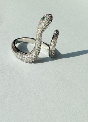 Кольцо серебро 925 проба посеребрение кольцо со змеей кольца