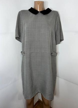 Платье в клетку женское серое george, l (xl) 50-52