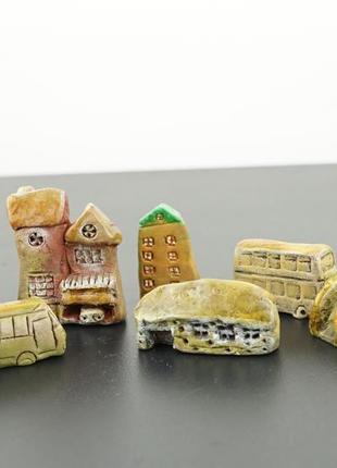 Домики из керамики подарок коллекционеру домиков