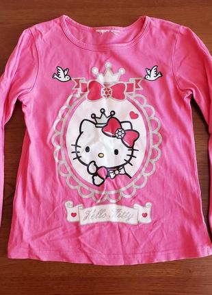 Hello kitty розовый малиновый реглан 7-8л 122-128см хелло китти