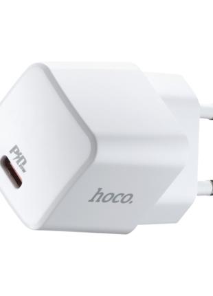 СЗУ Hoco N10 Starter single port PD20W charger (EU) White