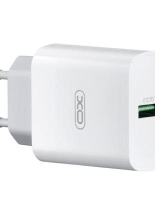 СЗУ XO L63 15W FAST EU QC3.0 charger White