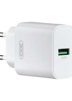 СЗУ XO L103 (EU) QC3.0 18W Charger White