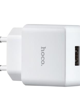 СЗУ Hoco C106A Leisure single port charger (EU) White