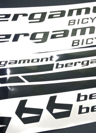 Наклейки на велосипед раму bergamont бергамонт