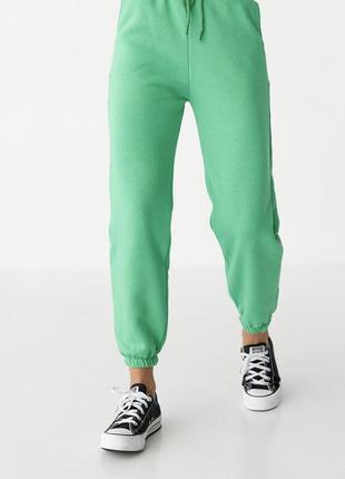 Женские джоггеры в зеленом цвете, зеленые спортивные штаны