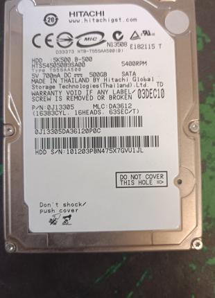 HDD жорсткий диск Hitachi 5K500 B-500 HTS545050B9SA00 500GB 2'5