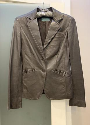Кожаный пиджак из нежнейшей натуральной кожи morelli