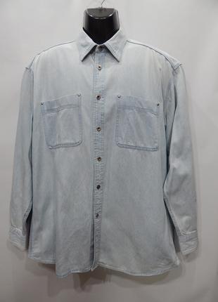 Мужская джинсовая рубашка Mitchell Trommler&Hooks; р.50-52 108...