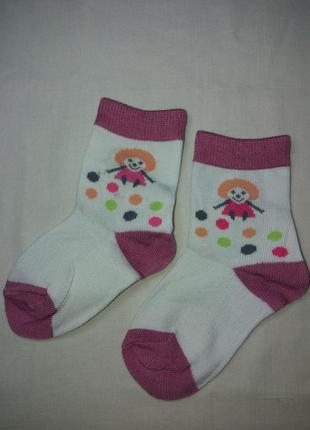 Носки для девочки с рисунком, разноцветные - длина по стельке ...