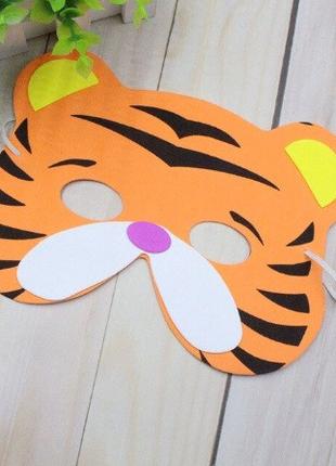 Детская маска "Тигр" - размер маски 13*18см