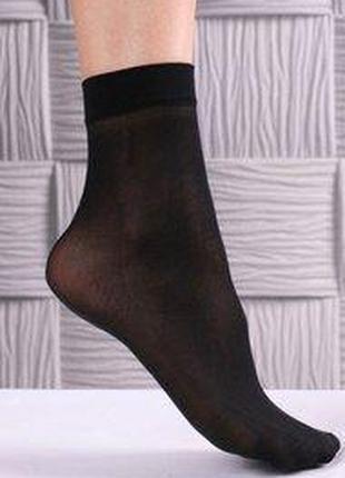 Черные капроновые носки - плотность 40 den