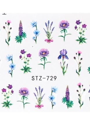 Стикеры для ногтей цветы - размер стикера 6*5см, инструкция по...